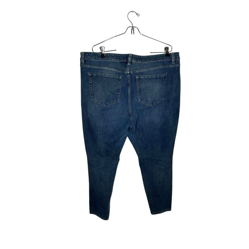 Lane Bryant dark wash, skinny jeans, size 20 high rise, ultimate stretch - Picture 2 of 3